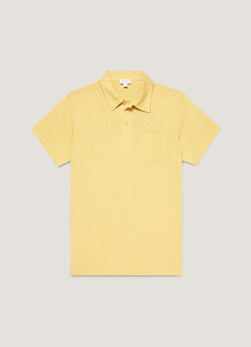 Men's Riviera Polo Shirt in Dusty Yellow