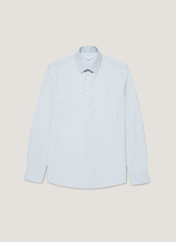 Men's Cotton Cashmere Shirt in Light Blue