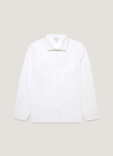 Men's Long Sleeve Riviera Shirt in White
