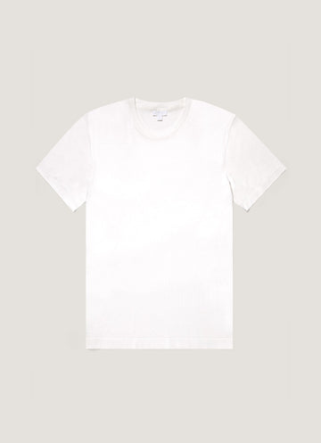 Men's Silk Cotton T-shirt in White