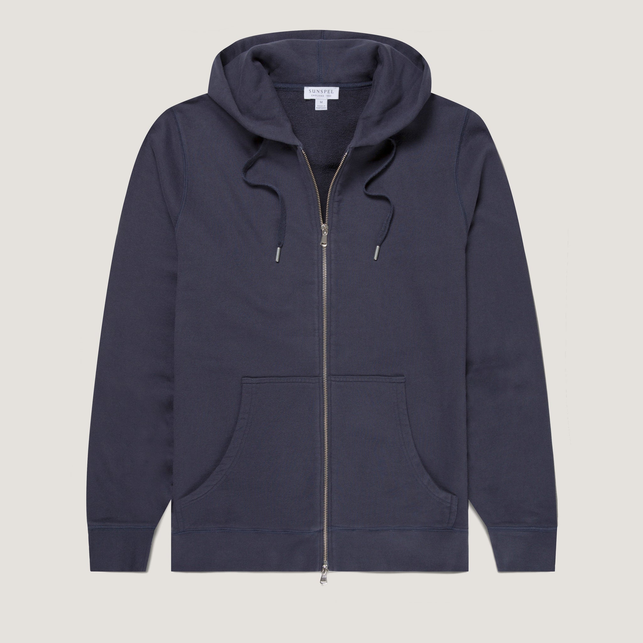 Men's Loopback Zip Hoodie in Navy