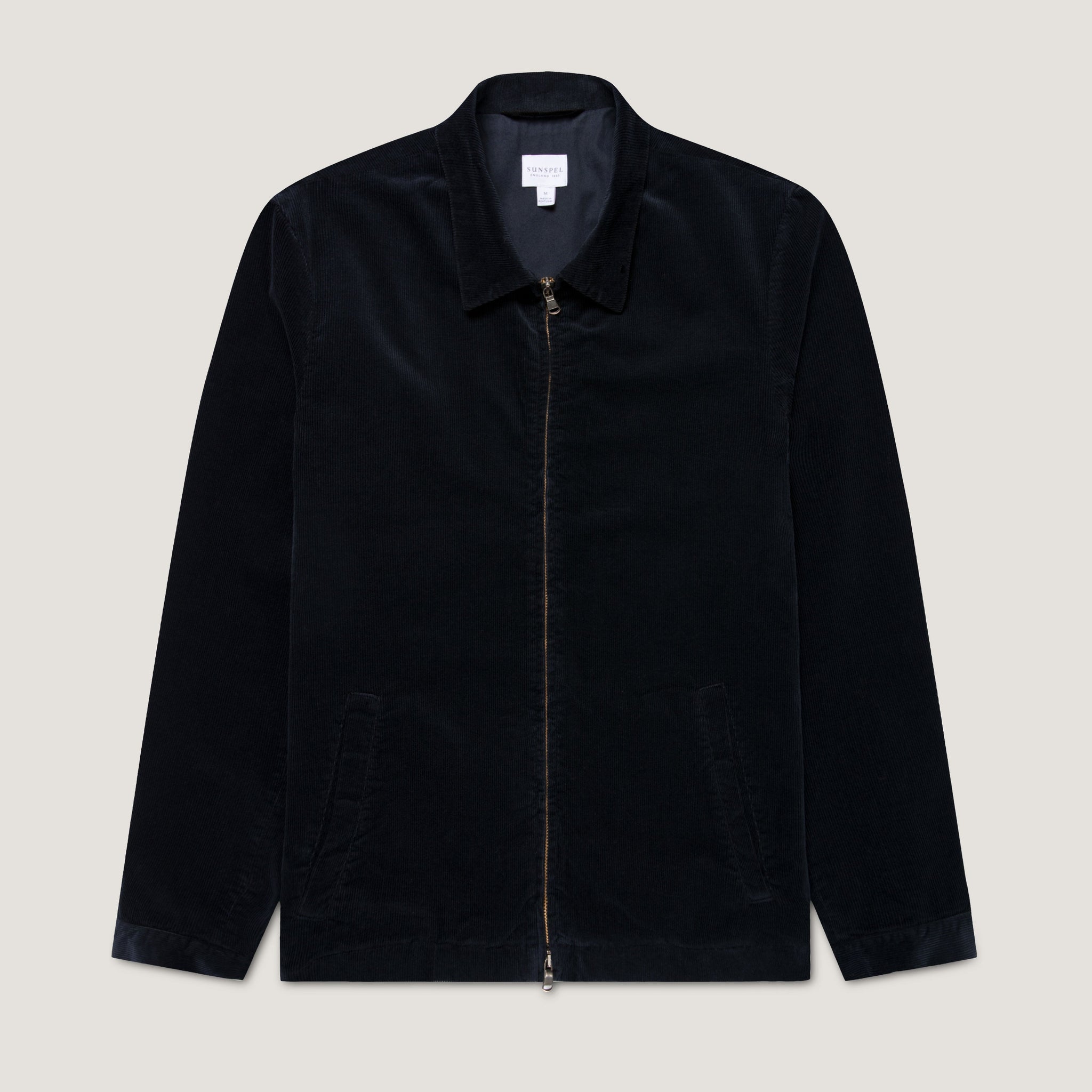 Men's Corduroy Harrington Jacket in Navy