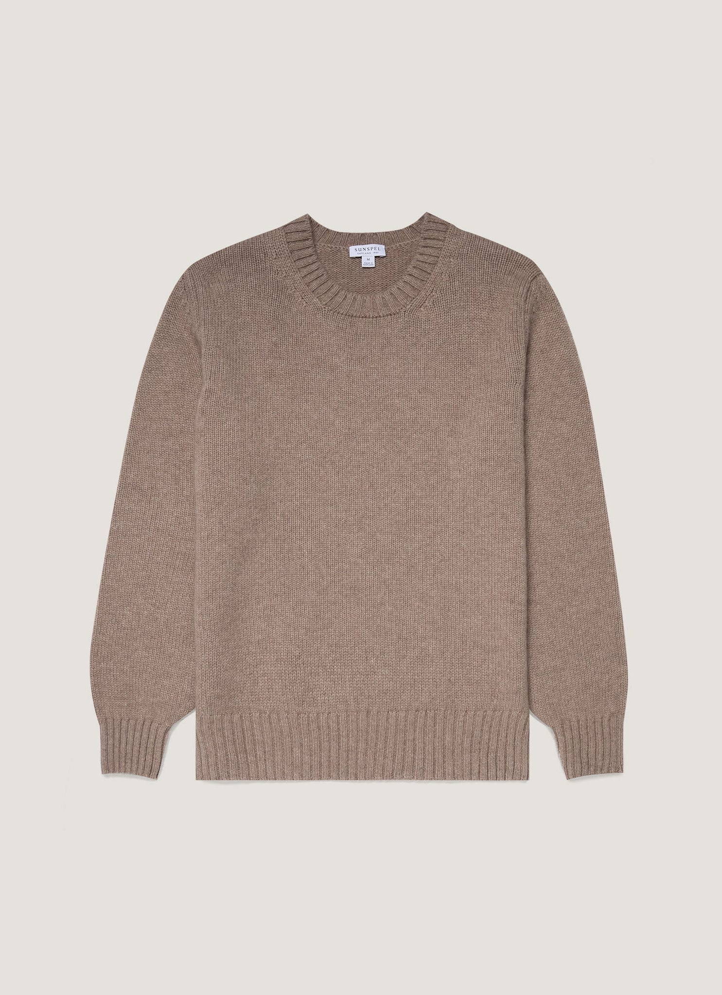 Men's Roxburgh Cashmere Jumper in Natural Brown