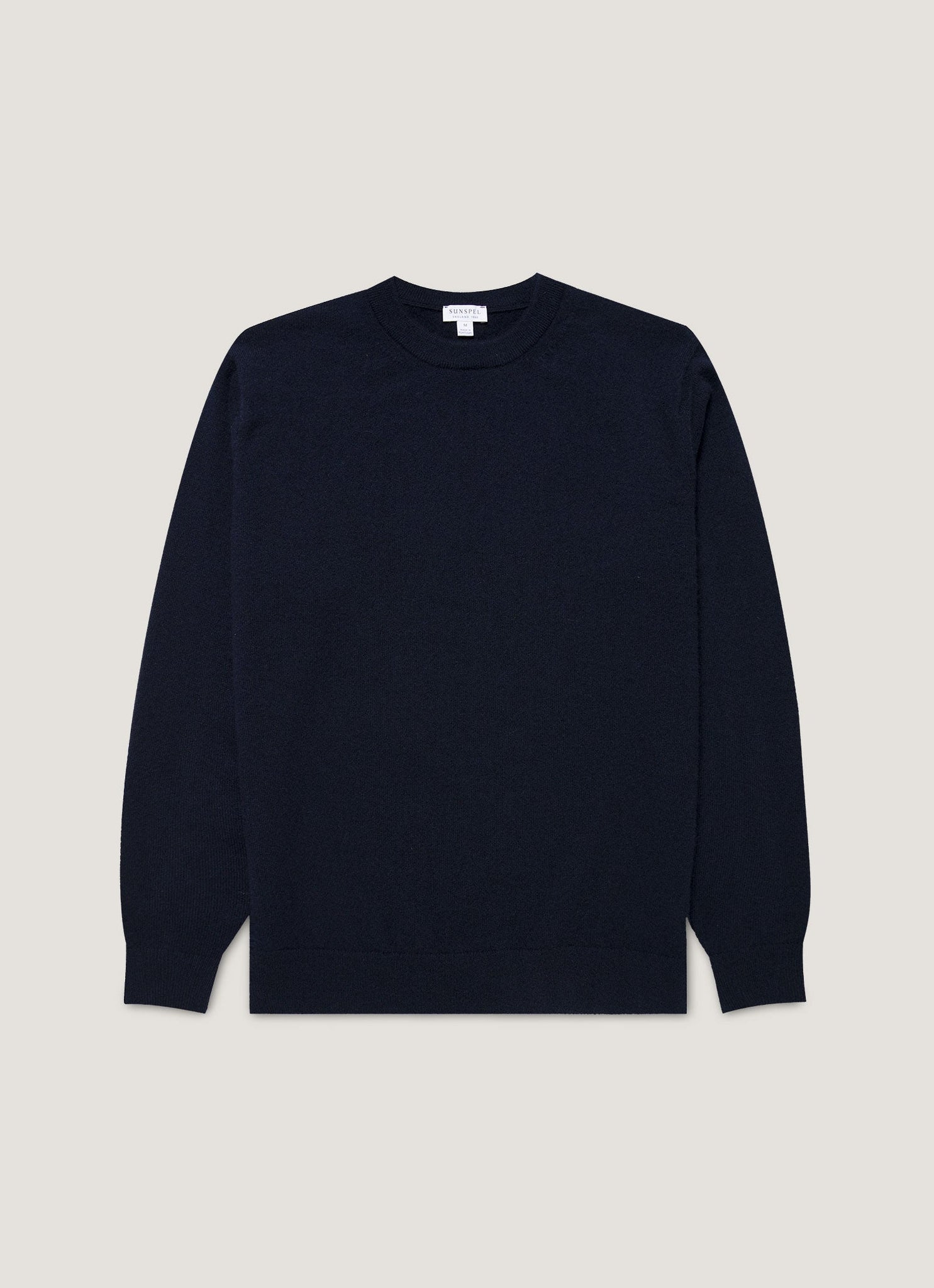 Men's Cashmere Crew Neck Jumper in Navy