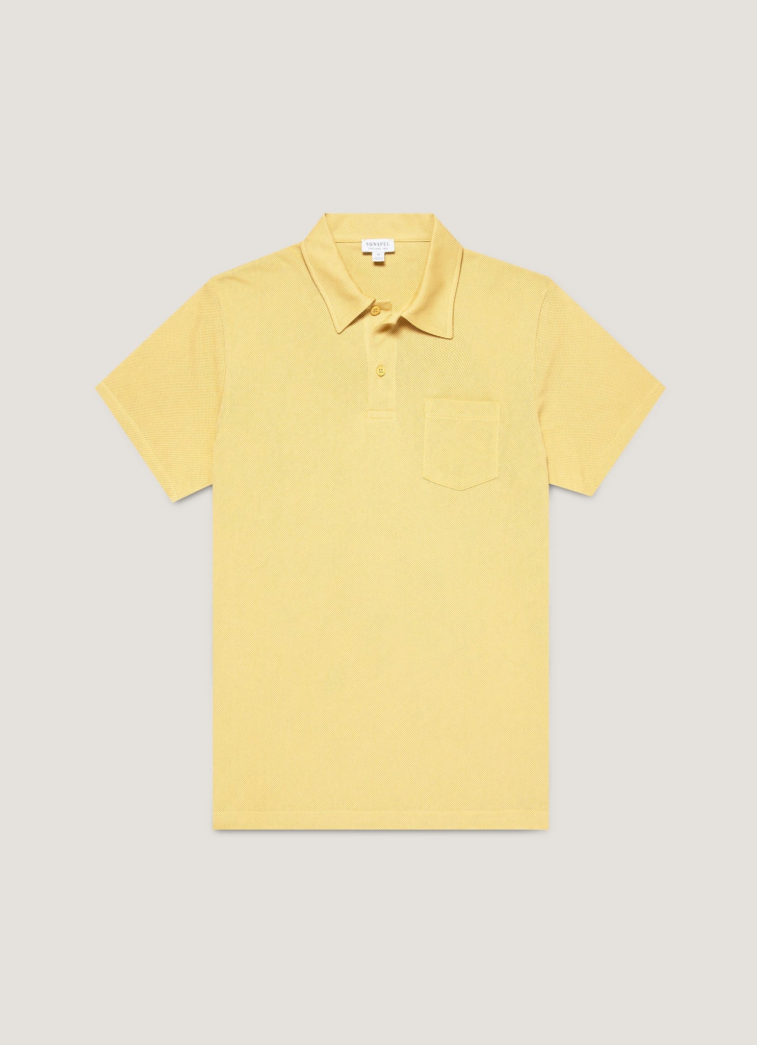 Men's Riviera Polo Shirt in Dusty Yellow