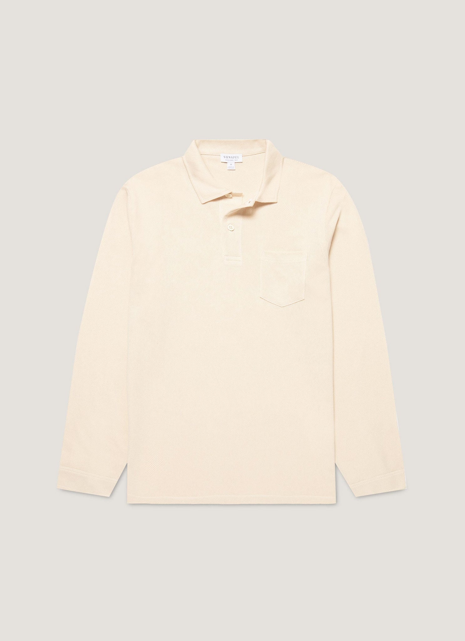 Men's Long Sleeve Riviera Polo Shirt in Undyed