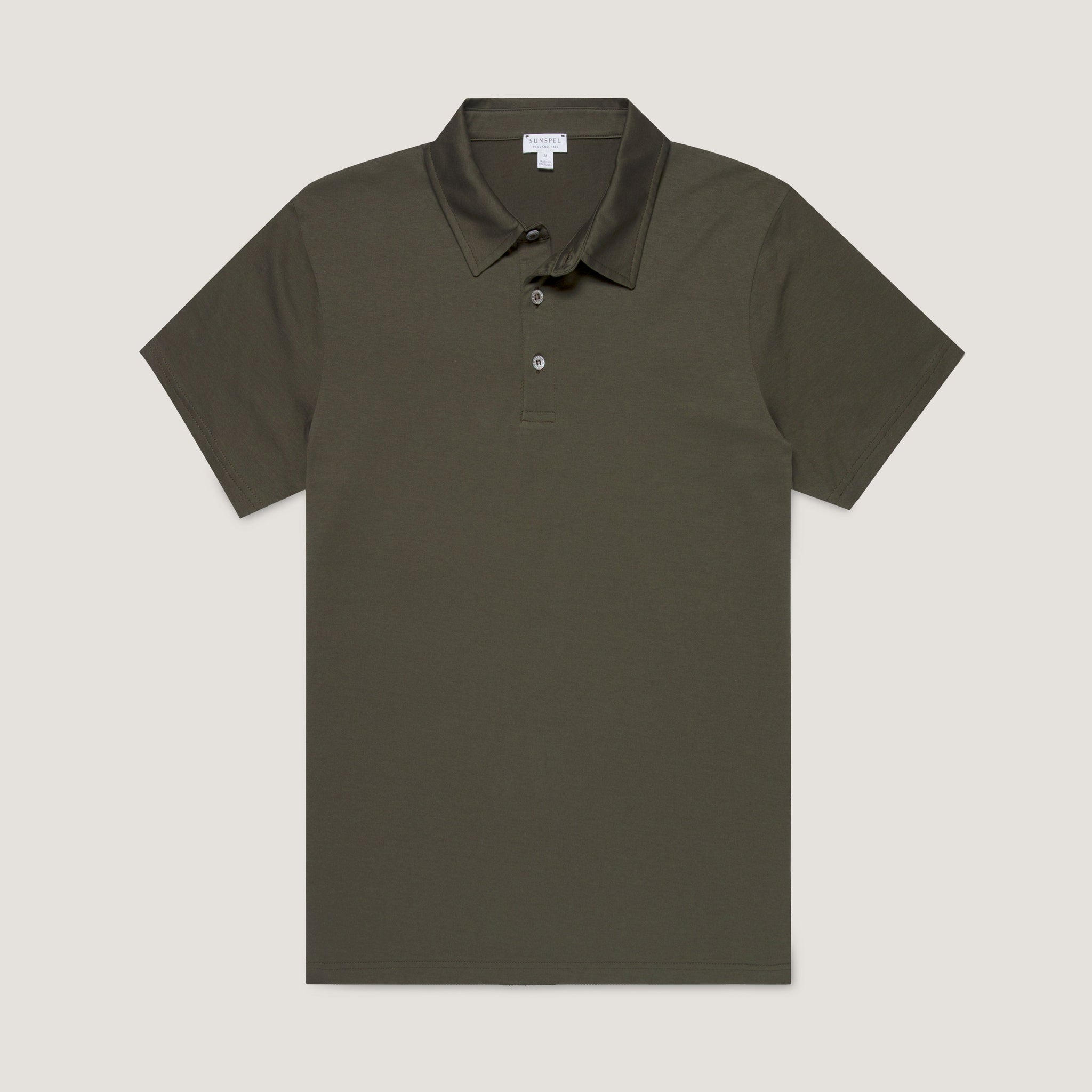 Men's Classic Jersey Polo Shirt in Dark Green