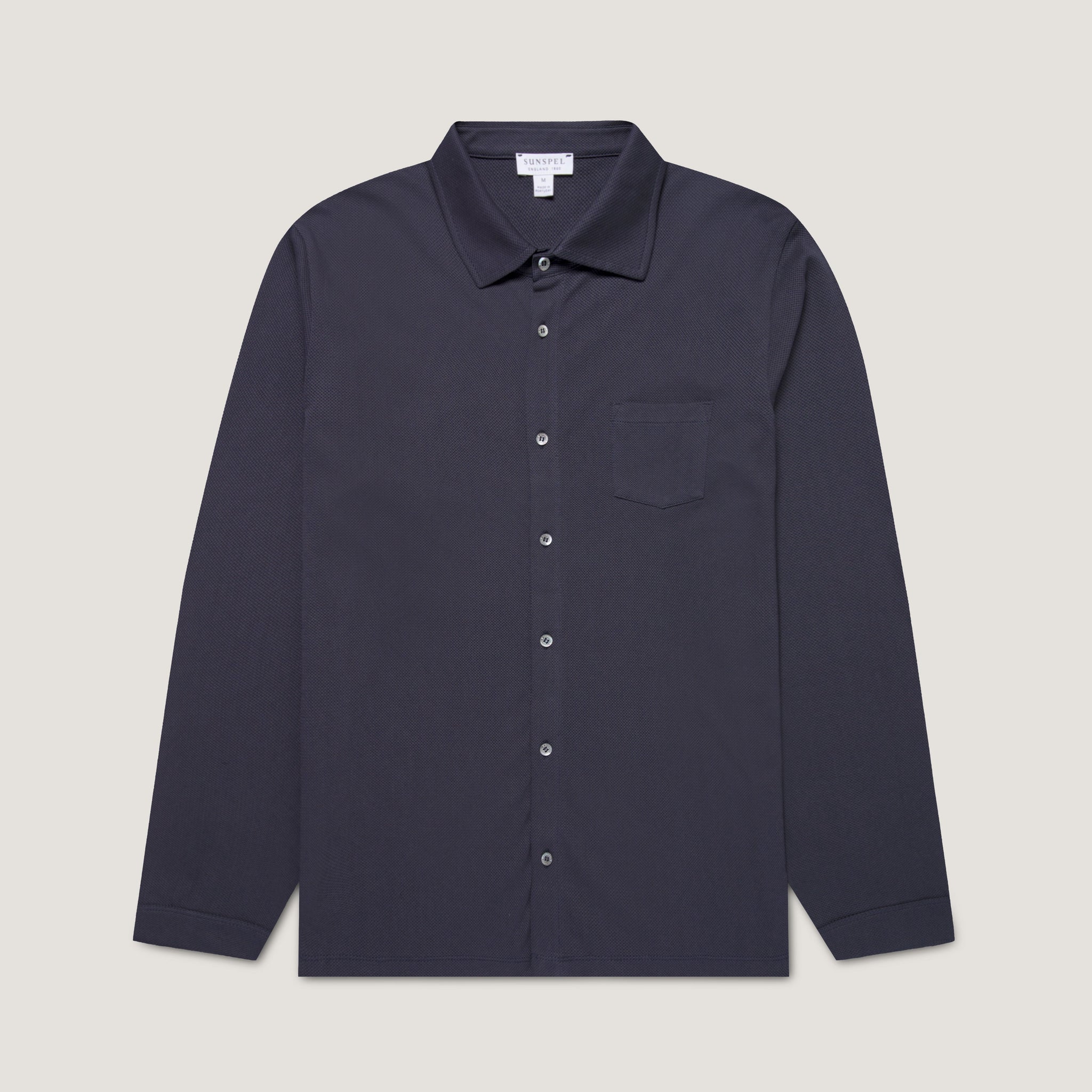 Men's Long Sleeve Riviera Shirt in Navy